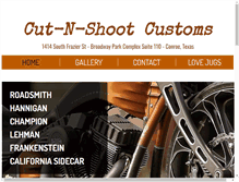 Tablet Screenshot of cutnshootcustoms.com